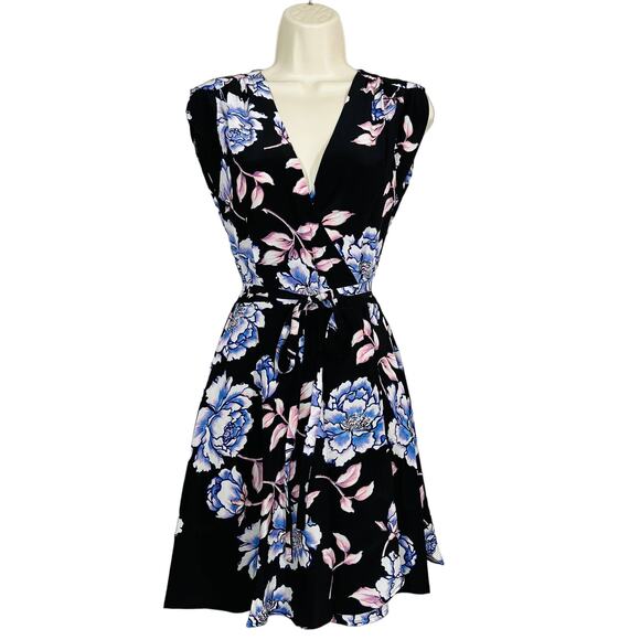 NEW! Yumi Kim Soho Mixer Dress Peony Black Pink A Line Sleeveless - XS - Picture 1 of 6